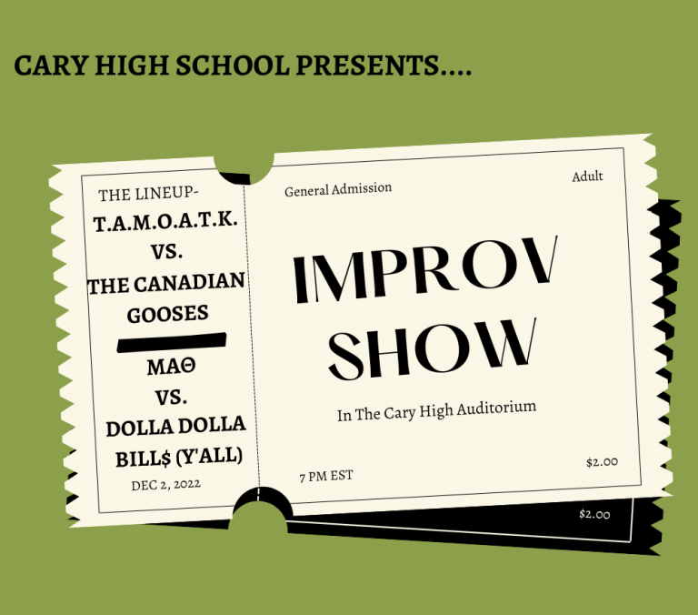 IMPROV returns to Cary High this Friday!