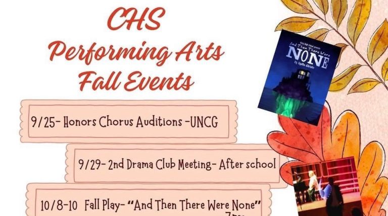 CHS Performing Arts Fall Events